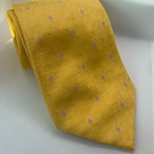 Brioni Yellow and Grey Tie
